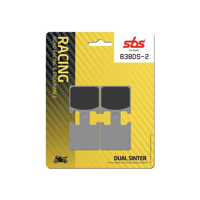 Set pastiglie freno anteriori SBS serie DS2 per KAWASAKI GTR 1400 2007-2016