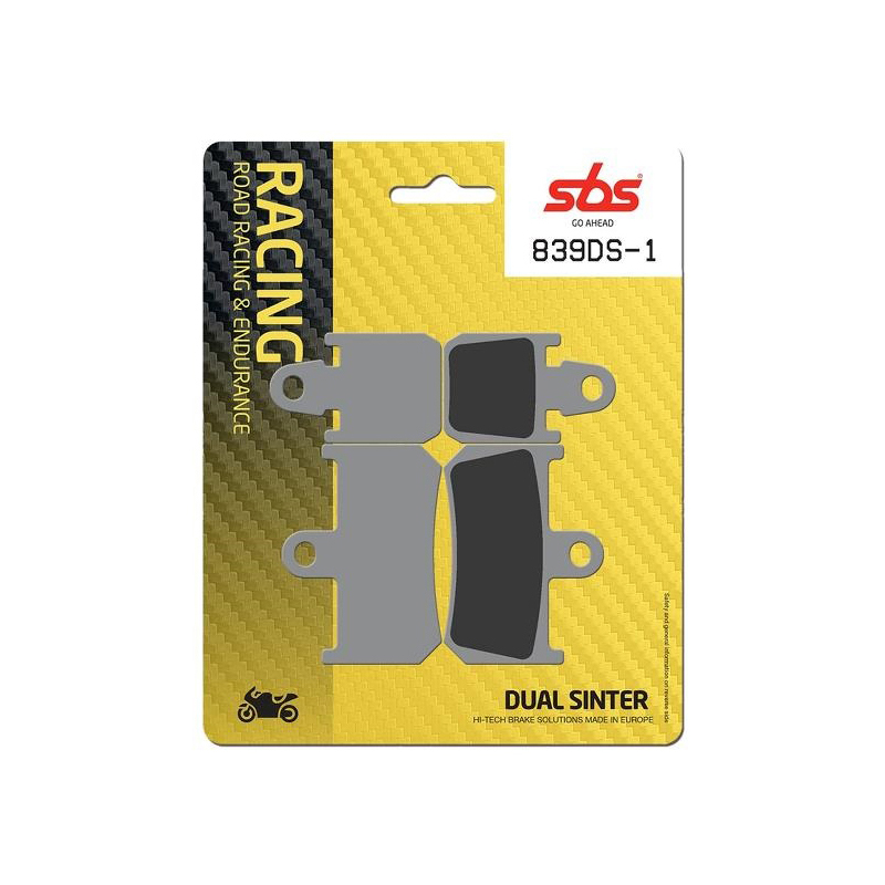 Set pastiglie freno anteriori SBS serie DS1 per YAMAHA V-MAX 1700 2009-2015
