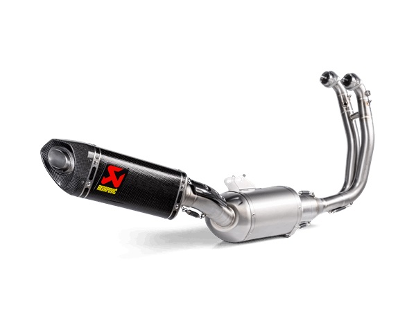 Scarico completo omologato Carbonio con fondello in carbonio road program Akrapovic per APRILIA RS 660 2020-2024