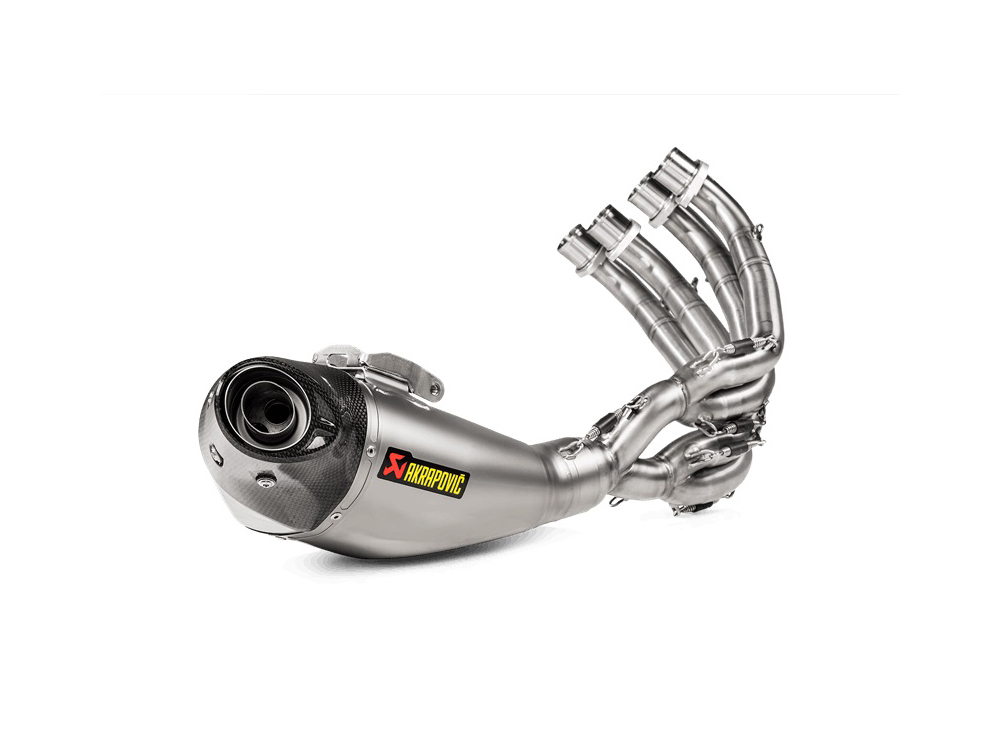 Scarico completo omologato Titanio con fondello in carbonio road program Akrapovic per HONDA CB 650 F 2014-2018