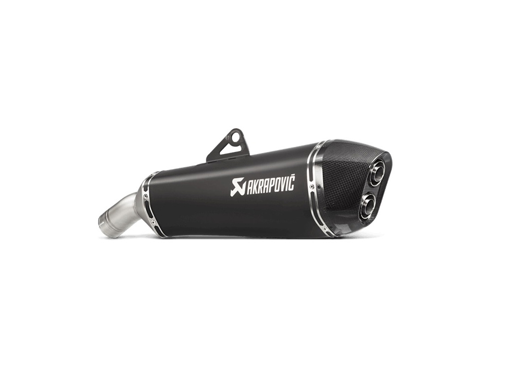 Silenziatore omologato Akrapovic Titanio nero con fondello in carbonio per BMW F 800 GT 2017-2019