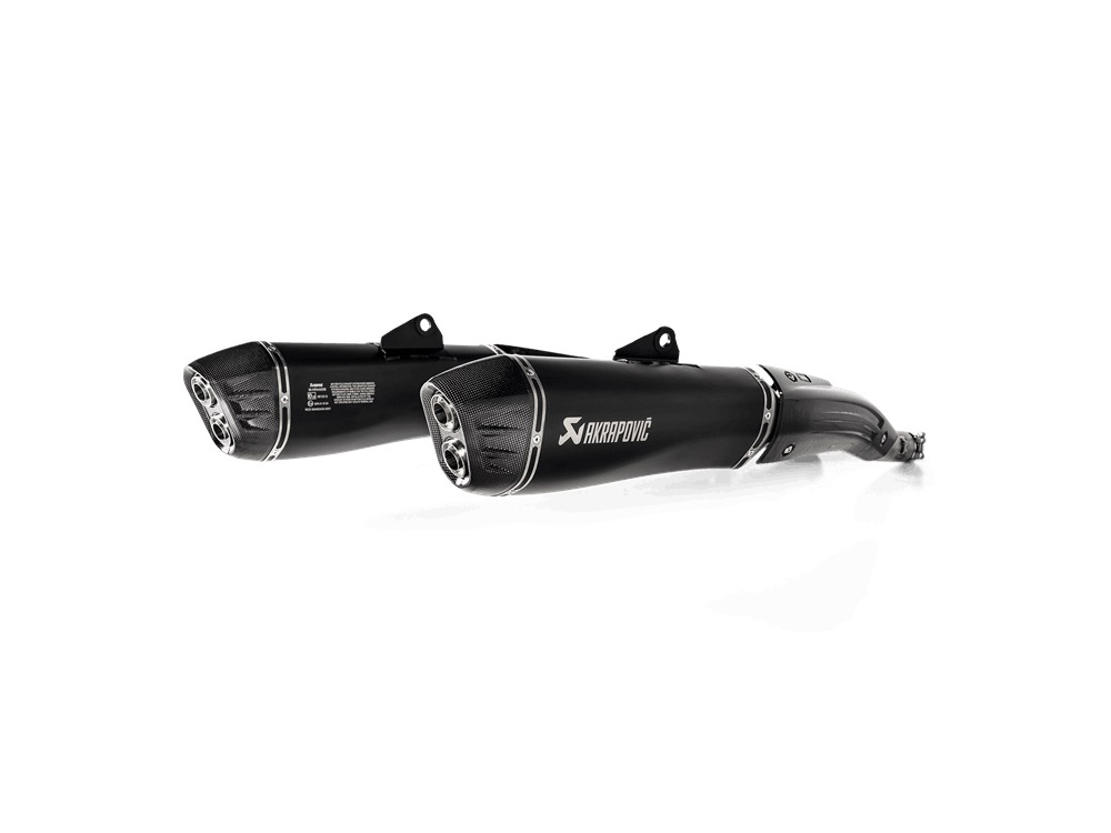 Silenziatore omologato Akrapovic Titanio nero con fondello in carbonio per BMW K 1600 BAGGER/GRAND AMERICA 2019-2020