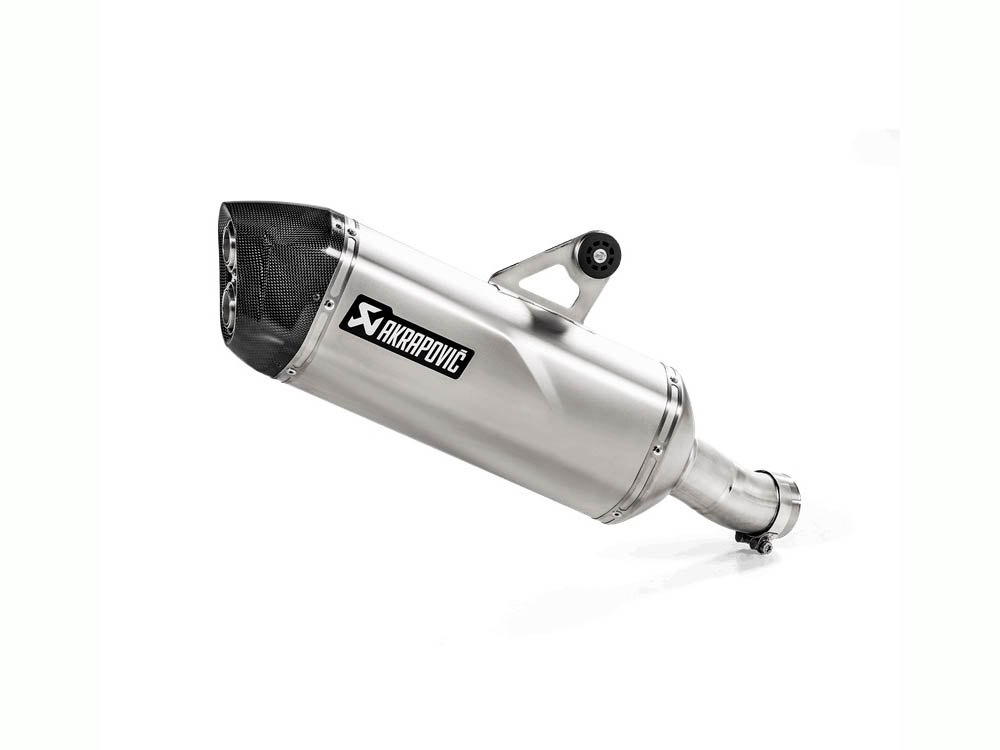 Silenziatore omologato Akrapovic Titanio con fondello in carbonio per BMW R 1250 GS 2019-2023