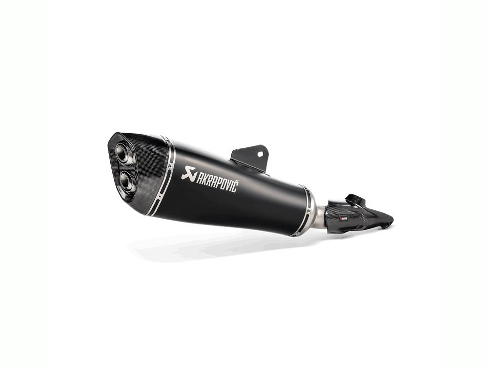 Silenziatore omologato Akrapovic Titanio nero con fondello in carbonio per BMW R 1250 R 2019-2024