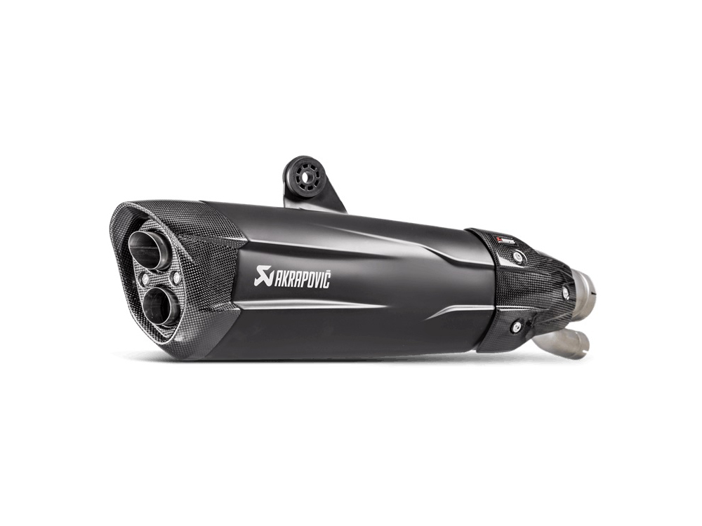 Silenziatore omologato Akrapovic Nero con fondello in carbonio per BMW S 1000 RR 2017-2018