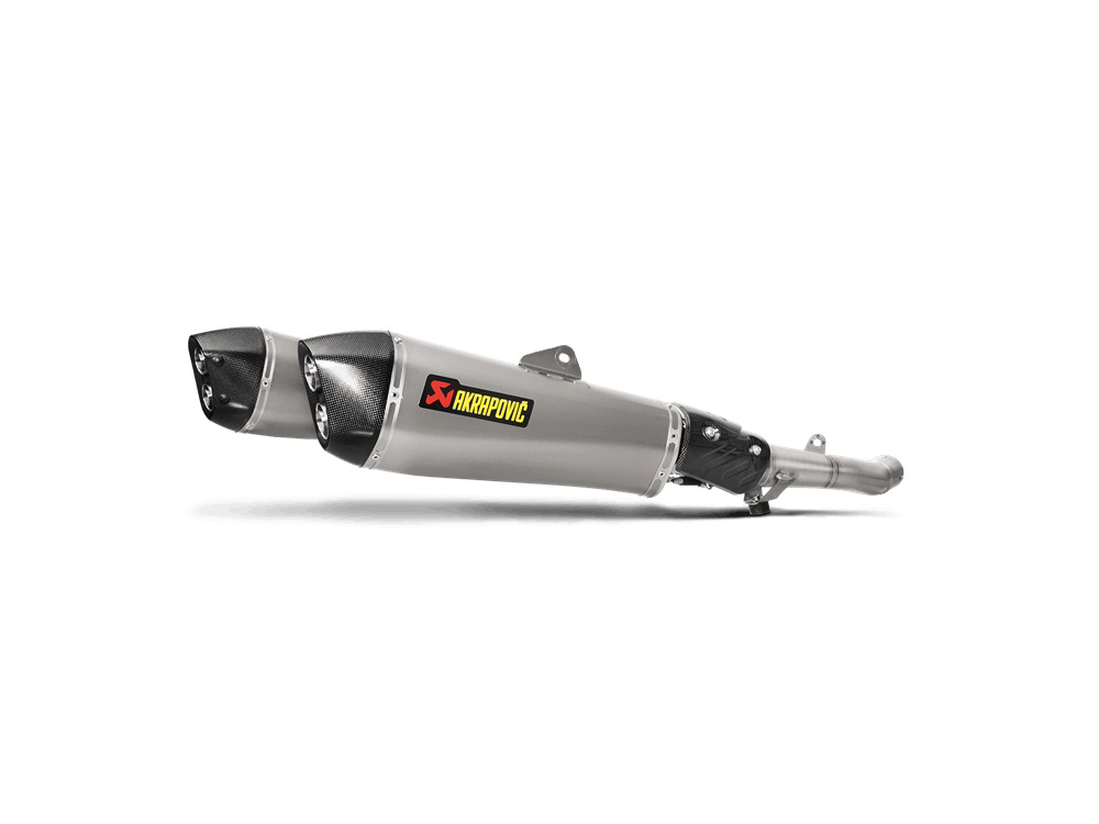 Silenziatore omologato Akrapovic Titanio con fondello in carbonio per KAWASAKI ZZR 1400 2012-2020