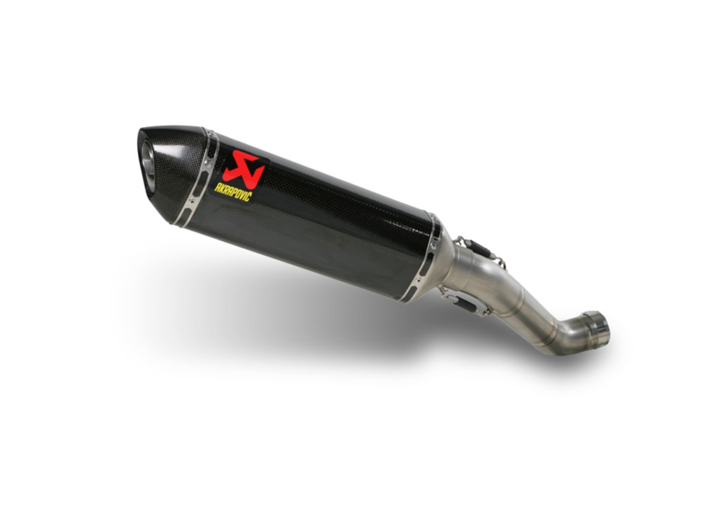Silenziatore racing Carbonio con fondello in carbonio Akrapovic per APRILIA RSV4 2009-2014