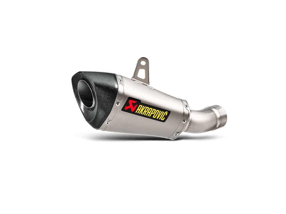 Silenziatore racing Titanio con fondello in carbonio Akrapovic per KAWASAKI ZX 10 R 2016-2020