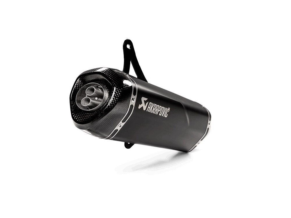 Silenziatore omologato Nero linea scooter Akrapovic per VESPA GTS 125/150 2009-2016