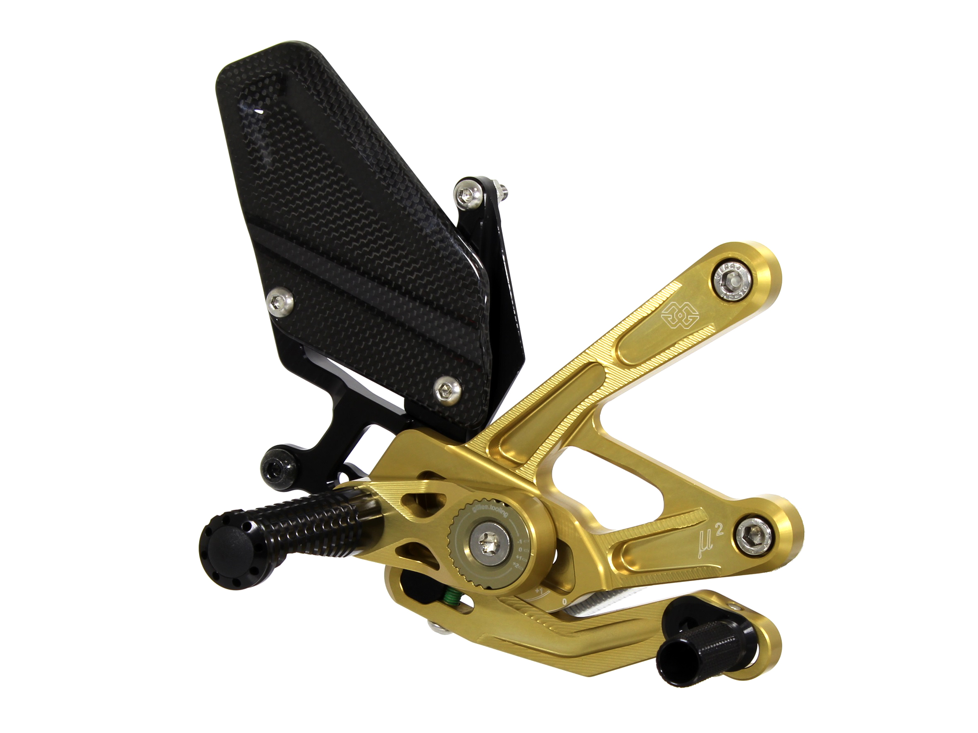 Gruppo pedane Gilles Tooling MUE2 Oro per YAMAHA YZF 1000 R1 /M 2015-2025