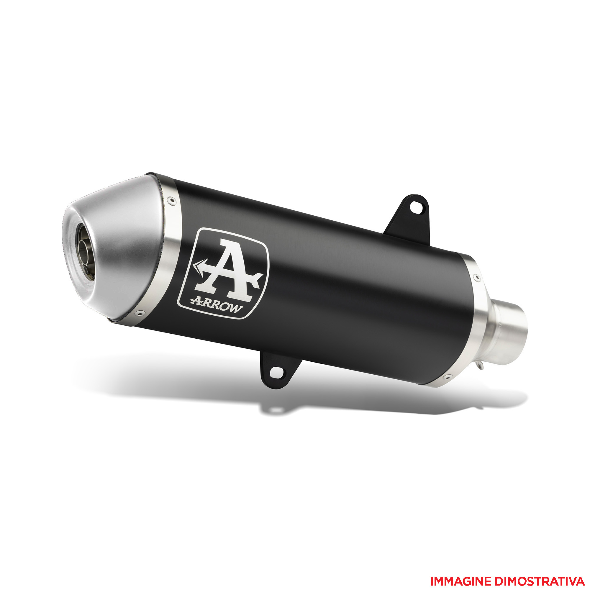 Terminale omologato Arrow Urban Alluminio Dark fondello acciaio per ZONTES ZT368-E 2025-2026
