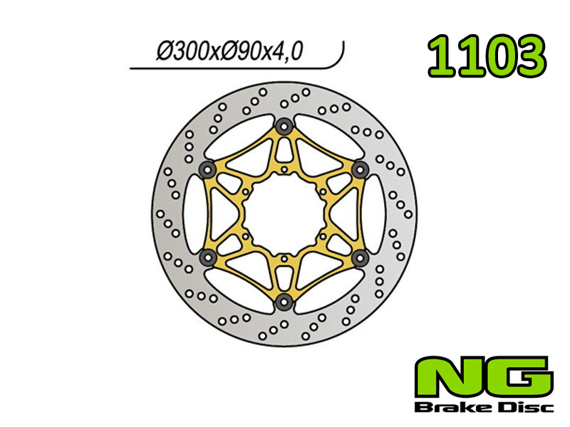 Disco freno anteriore flottante NG Brakes per APRILIA RS 50 2006-2013