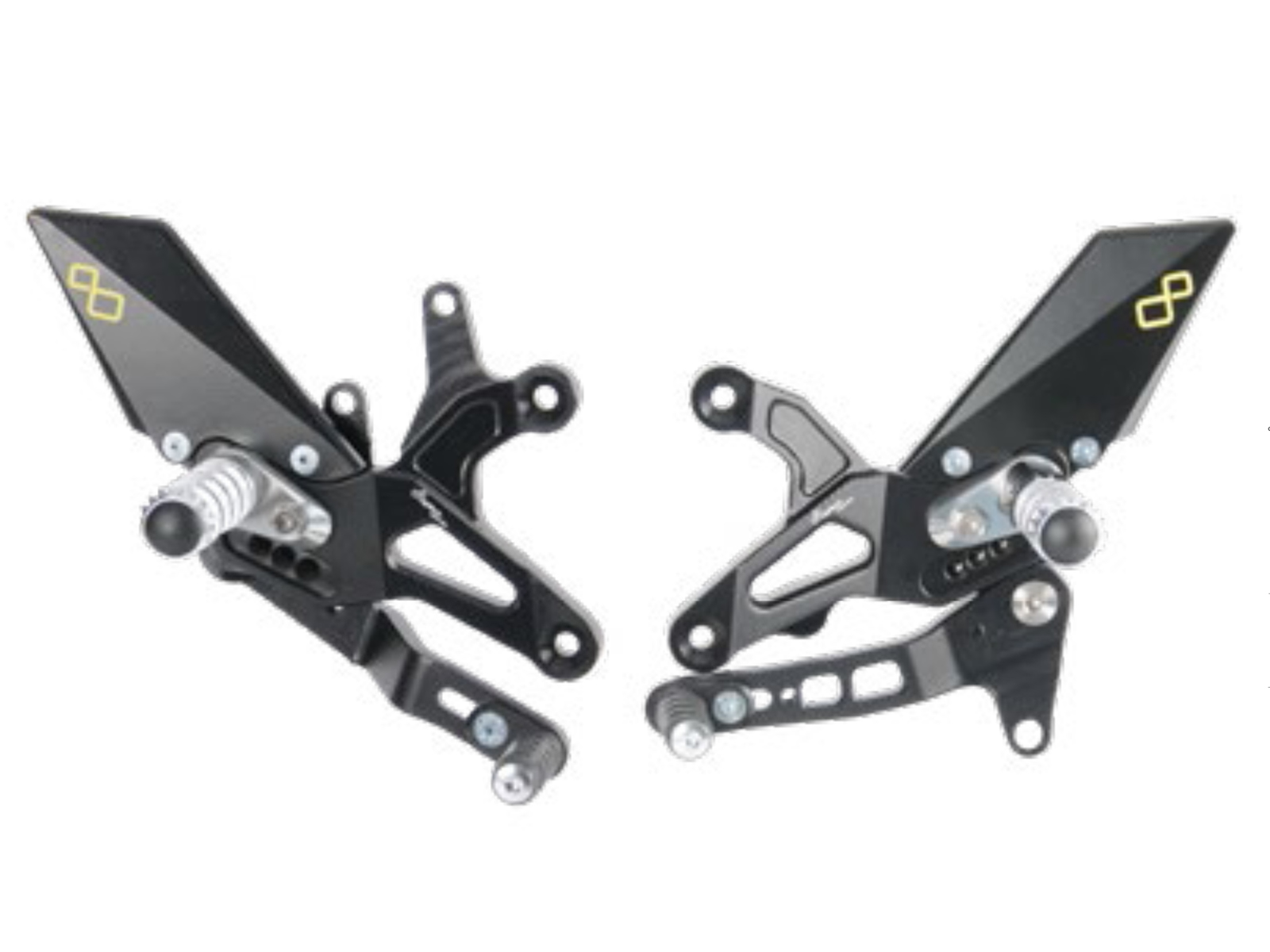 Pedane regolabili Standard Lightech cambio dritto per KAWASAKI ZX 6 R 2005-2024