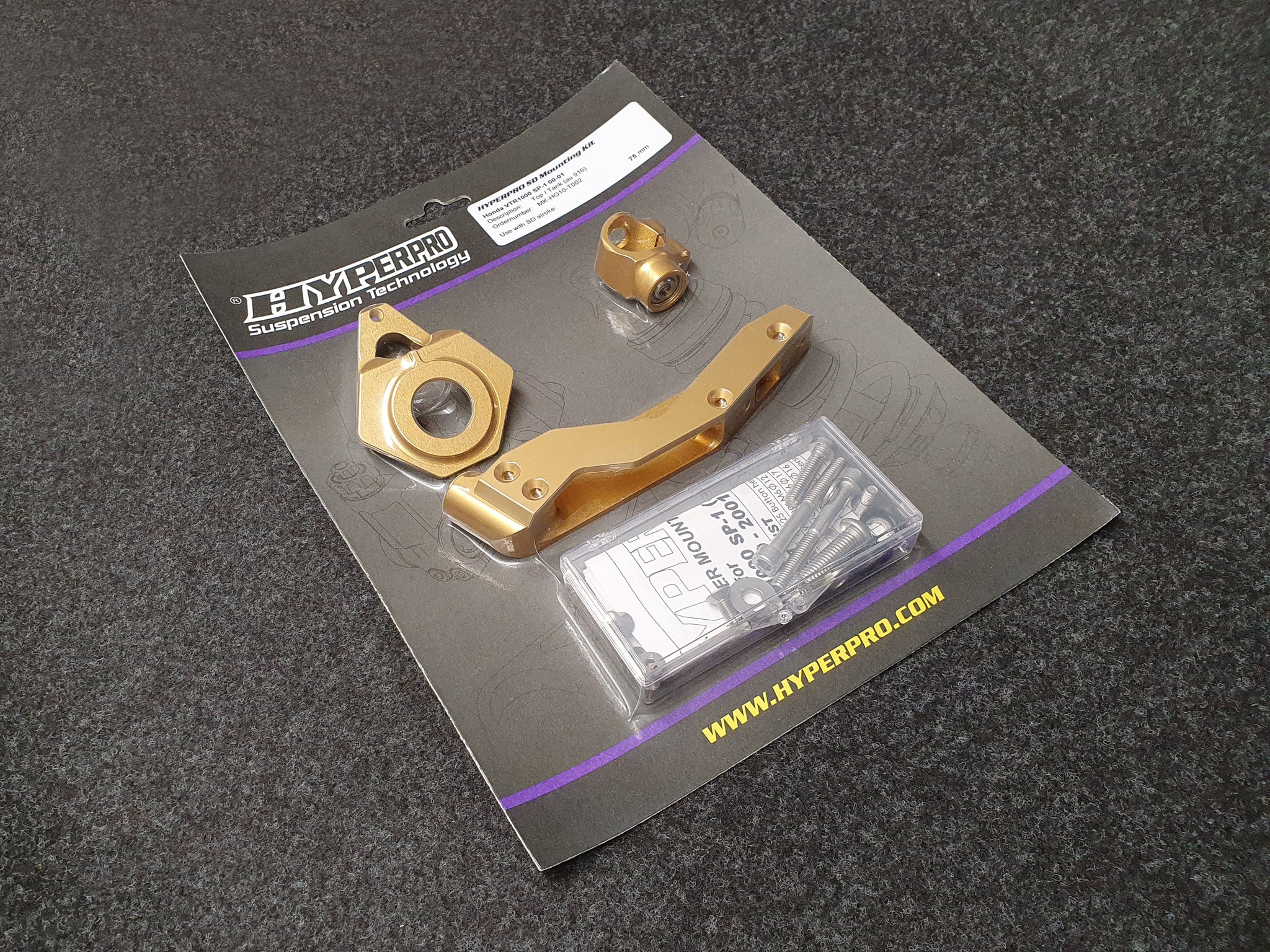 Kit attacchi ammortizzatore di sterzo Hyperpro per HONDA VTR 1000 SP-1 2000-2001