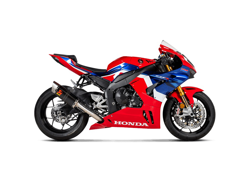 Silenziatore racing Carbonio con fondello in titanio Akrapovic per HONDA CBR 1000 RR 2020-2023