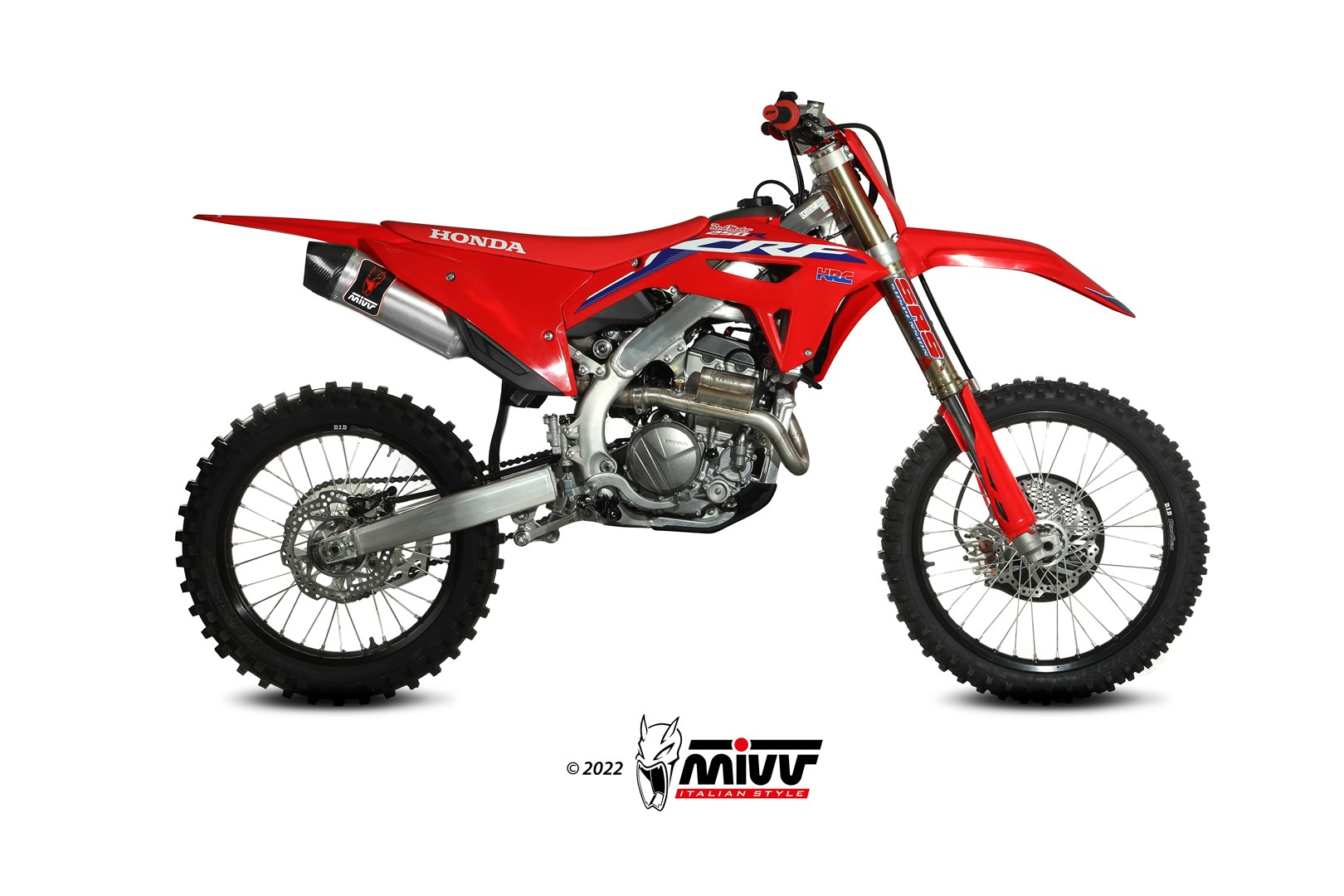 Silenziatore Approvato FIM Mivv STR1 Acciaio per HONDA CRF 250 2022-2024