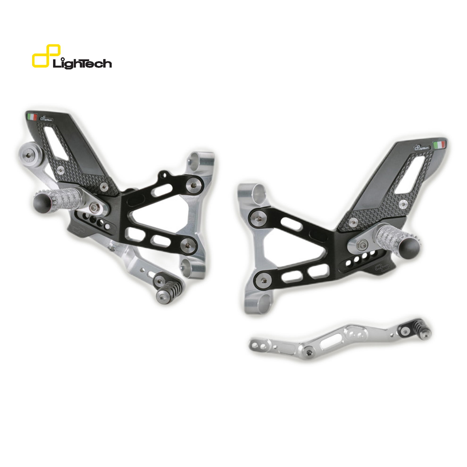 Pedane regolabili Standard Lightech per BMW S 1000 RR 2019-2024