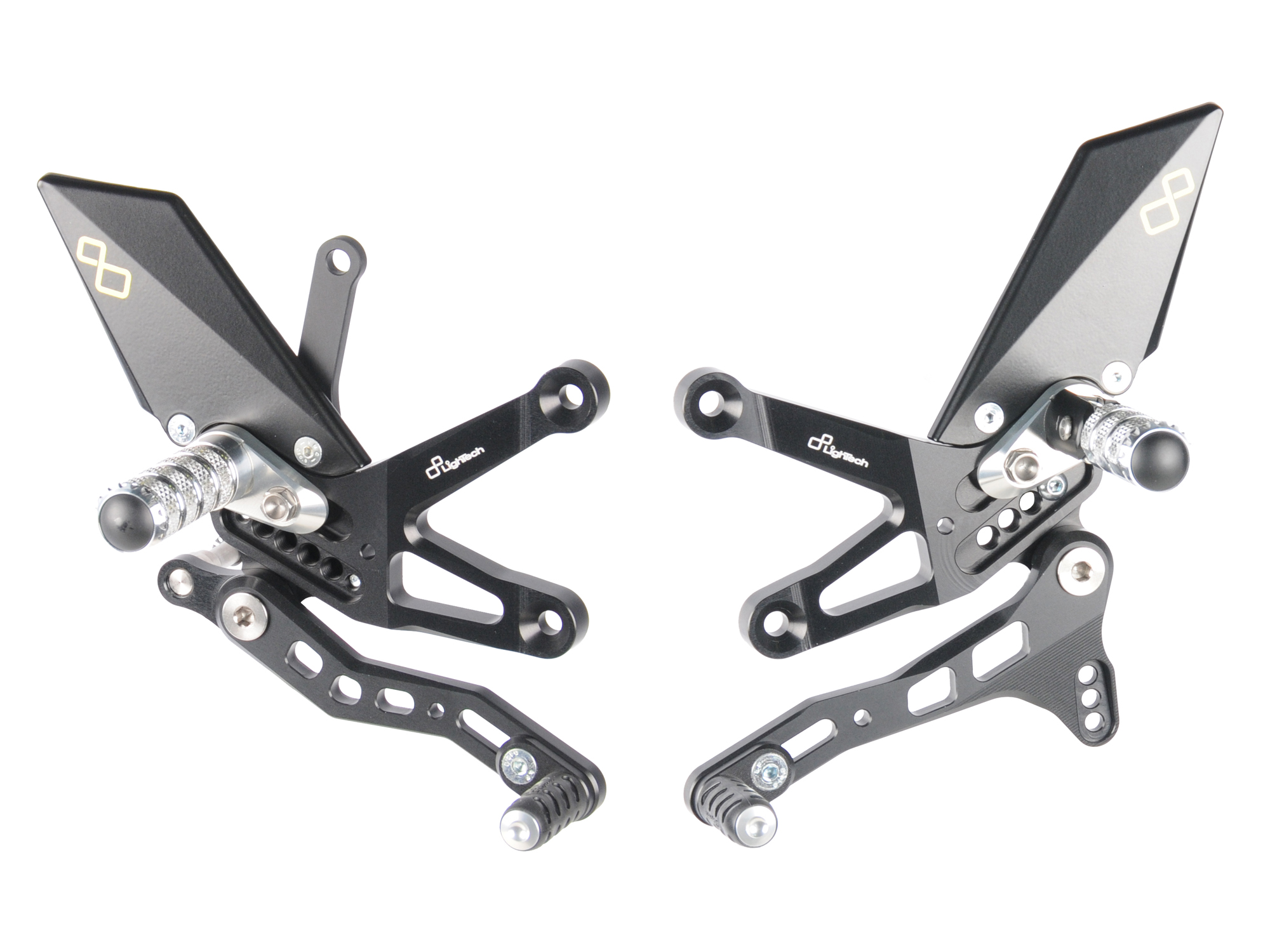 Pedane regolabili Standard Lightech per KAWASAKI ZX 10 R 2016-2020