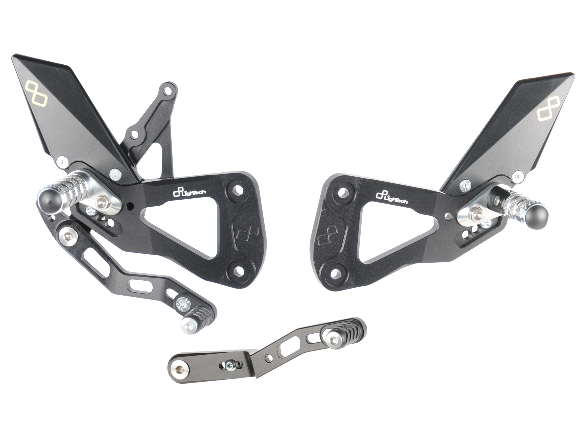 Pedane regolabili Standard Lightech per SUZUKI GSX-R 1000 2017-2023