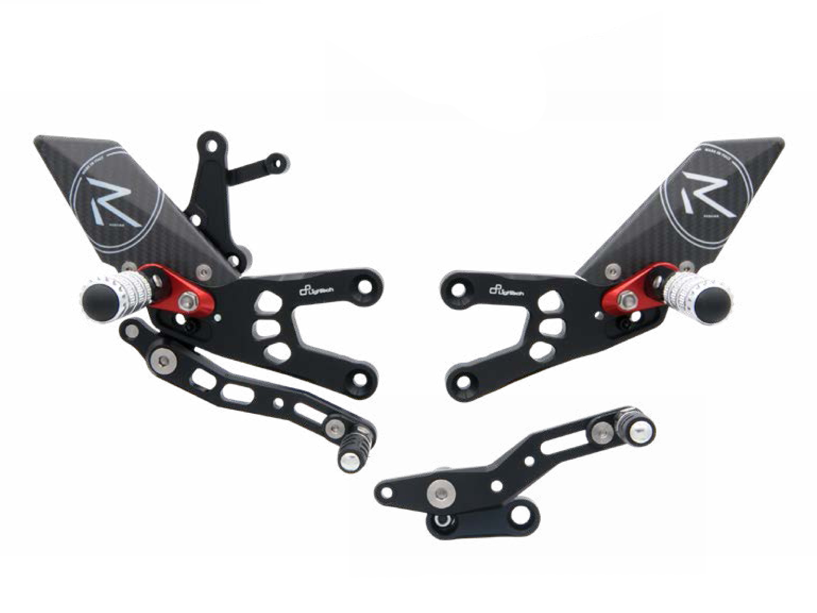 Pedane regolabili "R" Version Lightech per HONDA CBR 600 RR 2007-2025