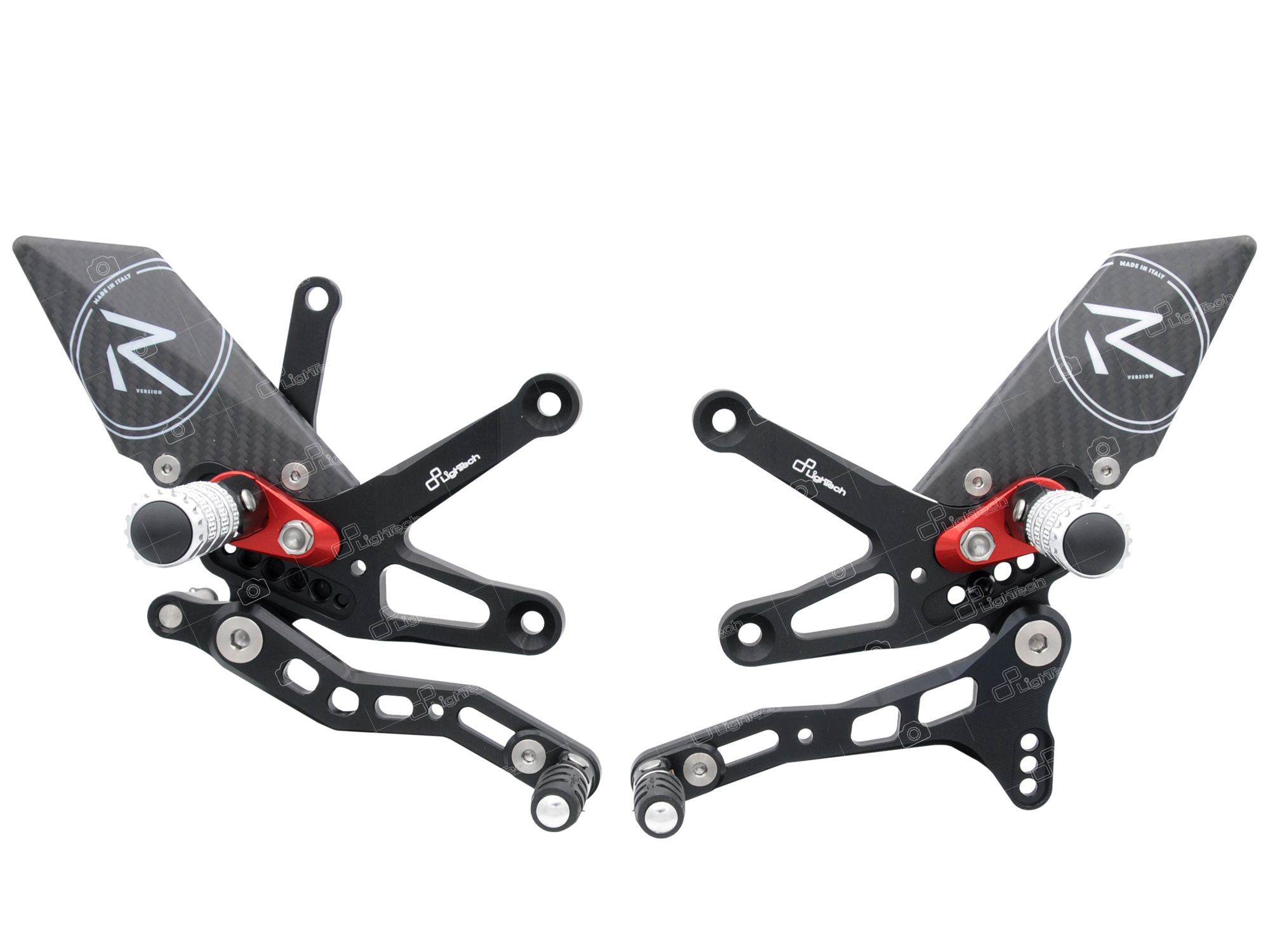 Pedane regolabili "R" Version Lightech per KAWASAKI ZX 10 R 2016-2020