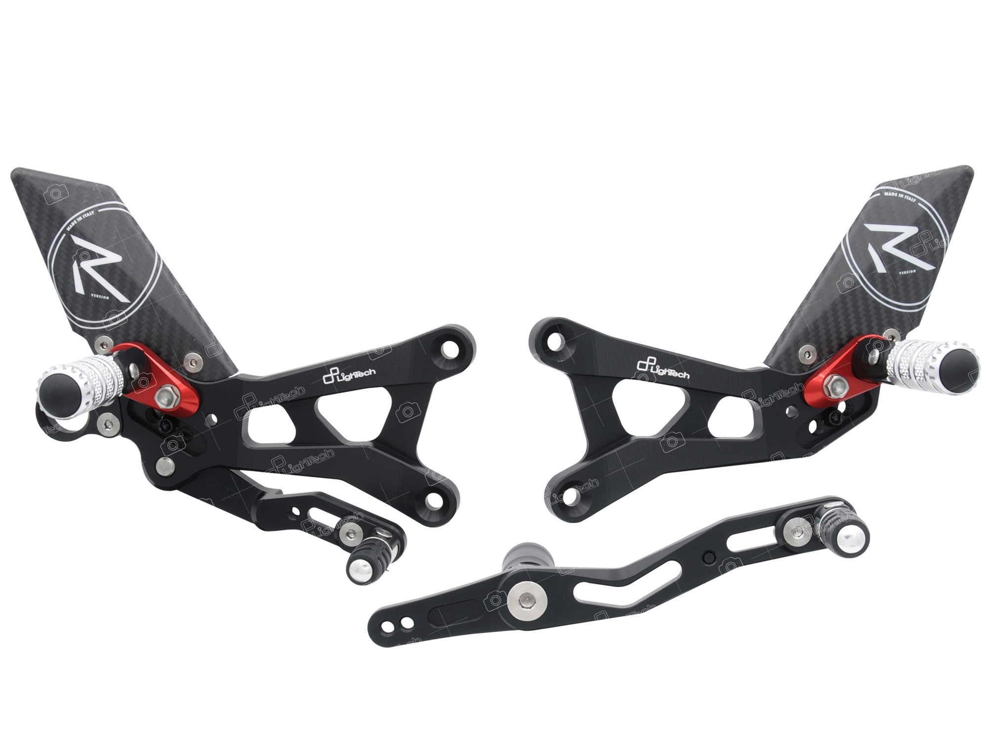 Pedane regolabili "R" Version Lightech per YAMAHA YZF 600 R6 2008-2016