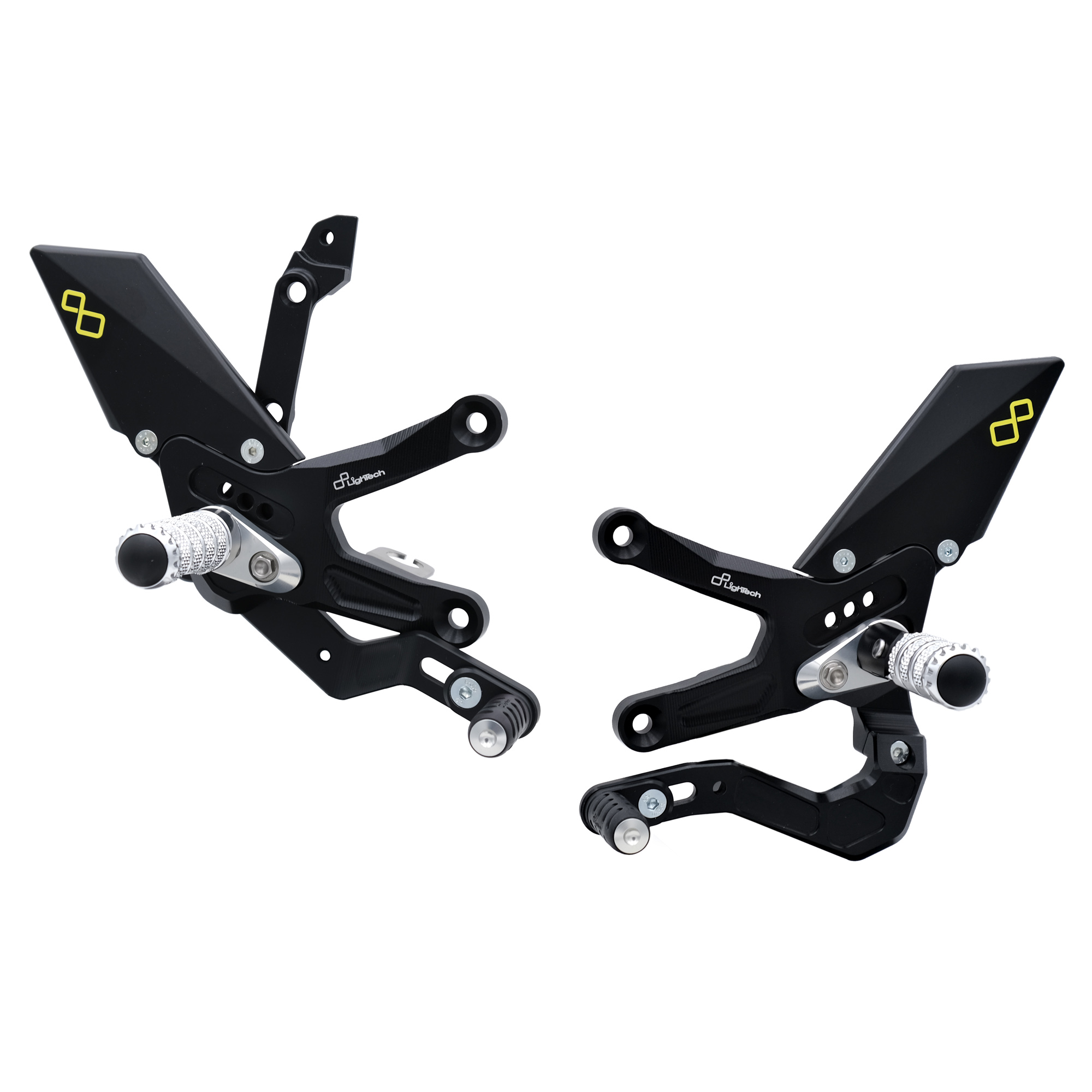 Pedane regolabili "W" Version Lightech cambio rovesciato per KAWASAKI ZX 10 R 2021-2023