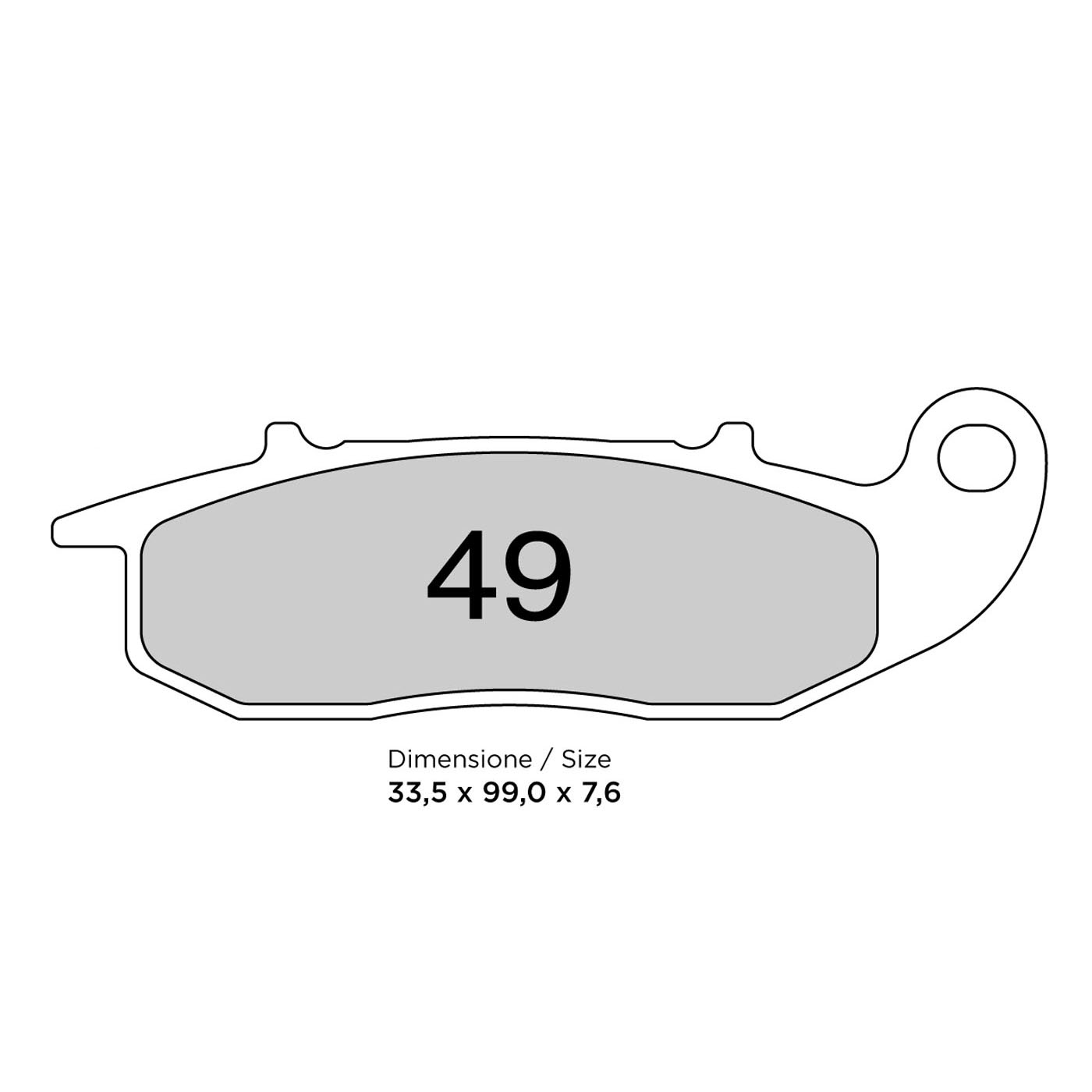 Pastiglie freno anteriori lato destro Trofeo Sinterizzate per HONDA XL 750 TRANSALP 2023-2025