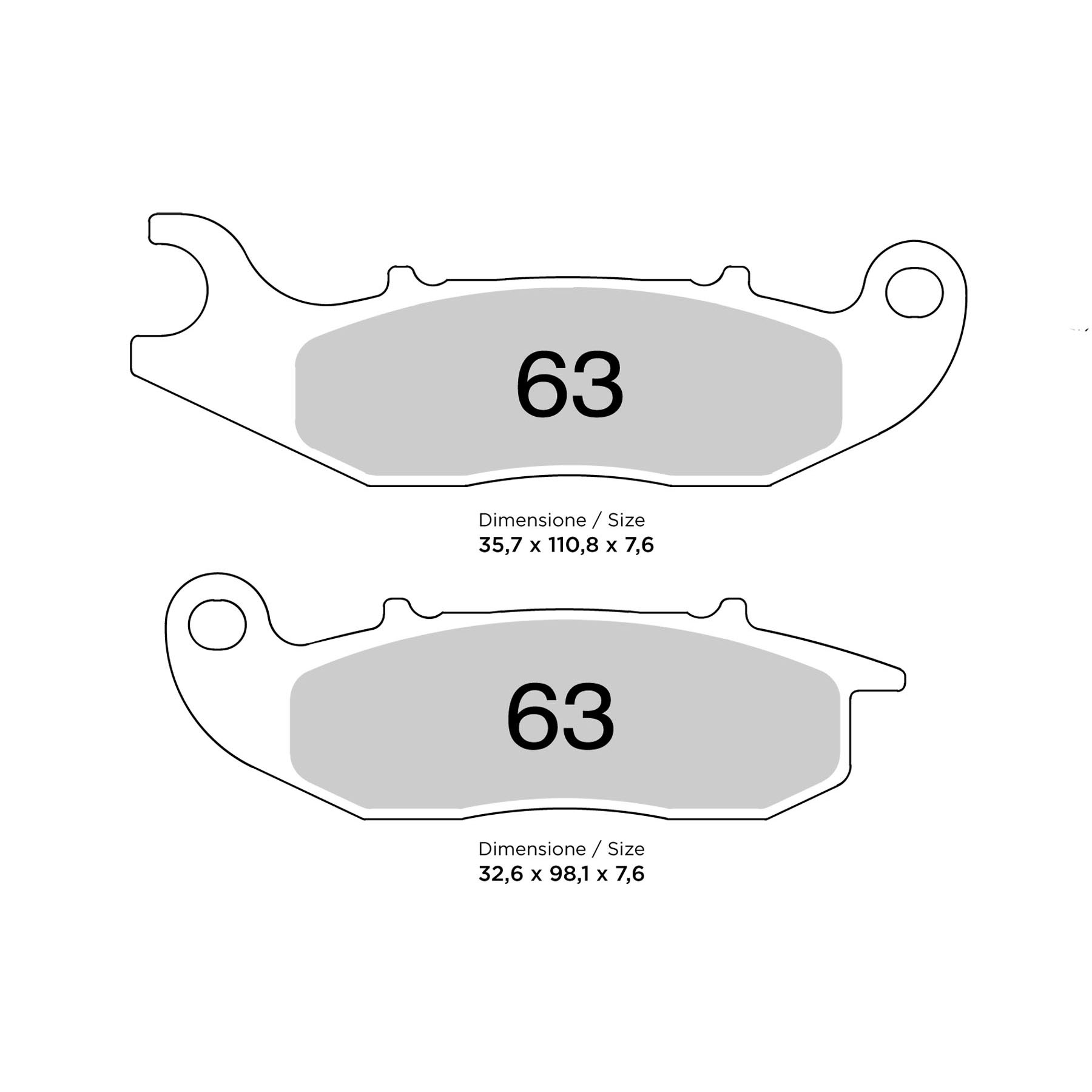 Pastiglie freno anteriori lato sinistro Trofeo Sinterizzate per HONDA XL 750 TRANSALP 2023-2025