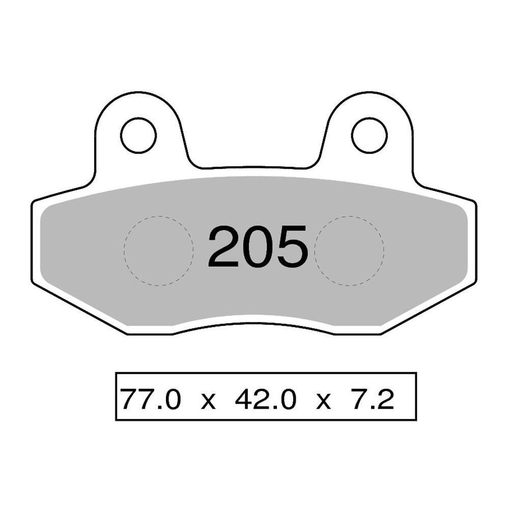 Pastiglie freno posteriori Trofeo Sinterizzate per HYOSUNG COMET GT 250 2001-2015