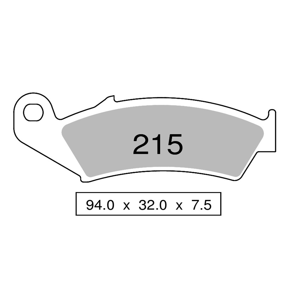 Pastiglie freno anteriori Nissin serie GS per HONDA CR 125 R 1987-1994
