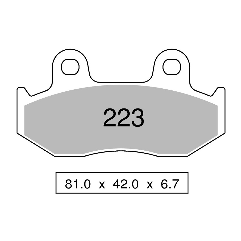 Pastiglie freno anteriori Trofeo Sinterizzate per HONDA CR 250 R 1984-1986