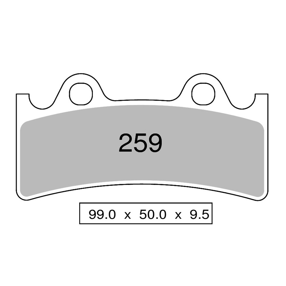 Pastiglie freno anteriori Nissin serie NS per YAMAHA FZR 1000 1994-1995