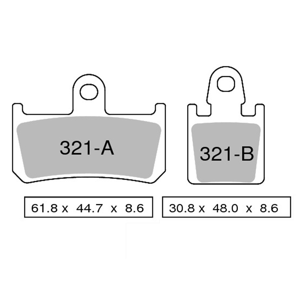 Pastiglie freno anteriori Brenta ceramiche per YAMAHA MT-01 2007-2011