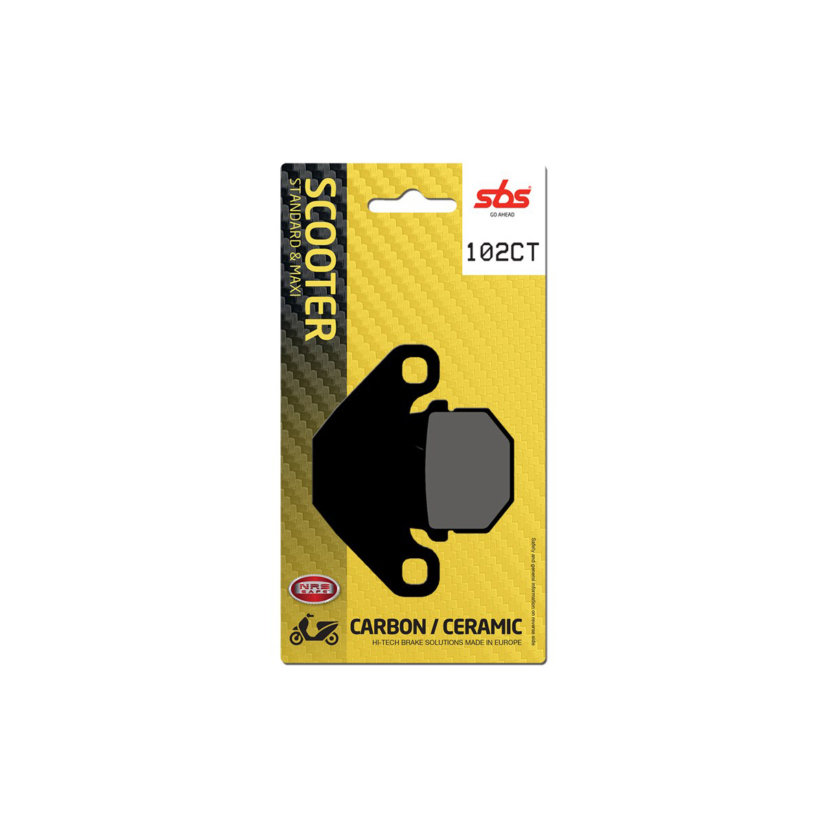 Set pastiglie freno posteriori SBS serie CT per MALAGUTI BLOG 125 IE 2009-2010