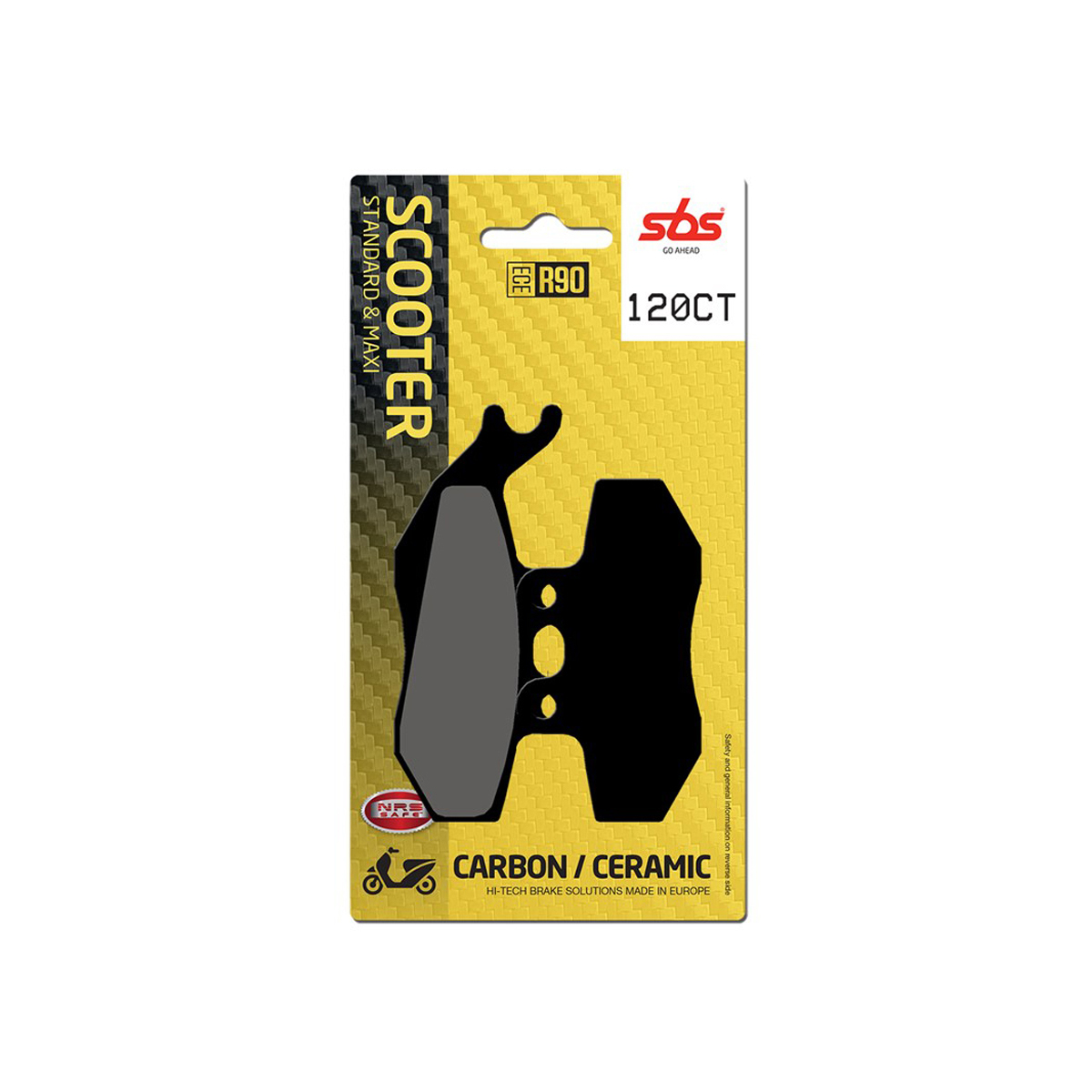 Set pastiglie freno anteriori SBS serie CT per VESPA VESPA 200 GT 2003-2007