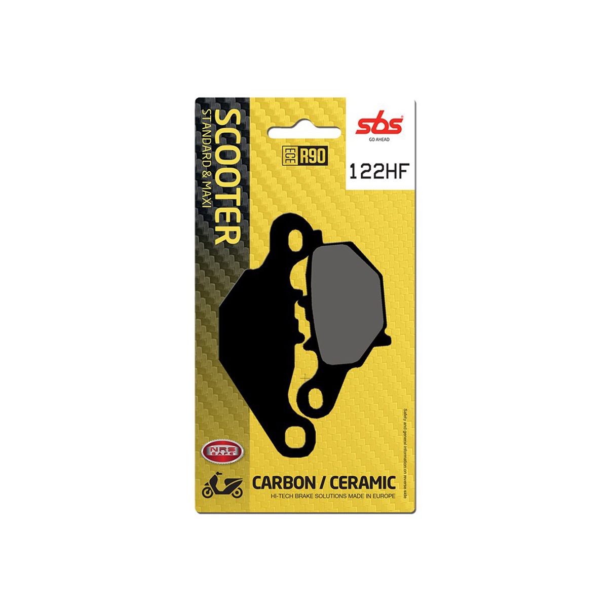 Set pastiglie freno posteriori SBS serie HF per SUZUKI EPICURO UC 125 1999-2003