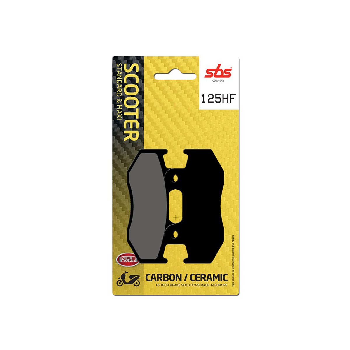 Set pastiglie freno posteriori SBS serie HF per SUZUKI BURGMAN 250 AN 1998-2002