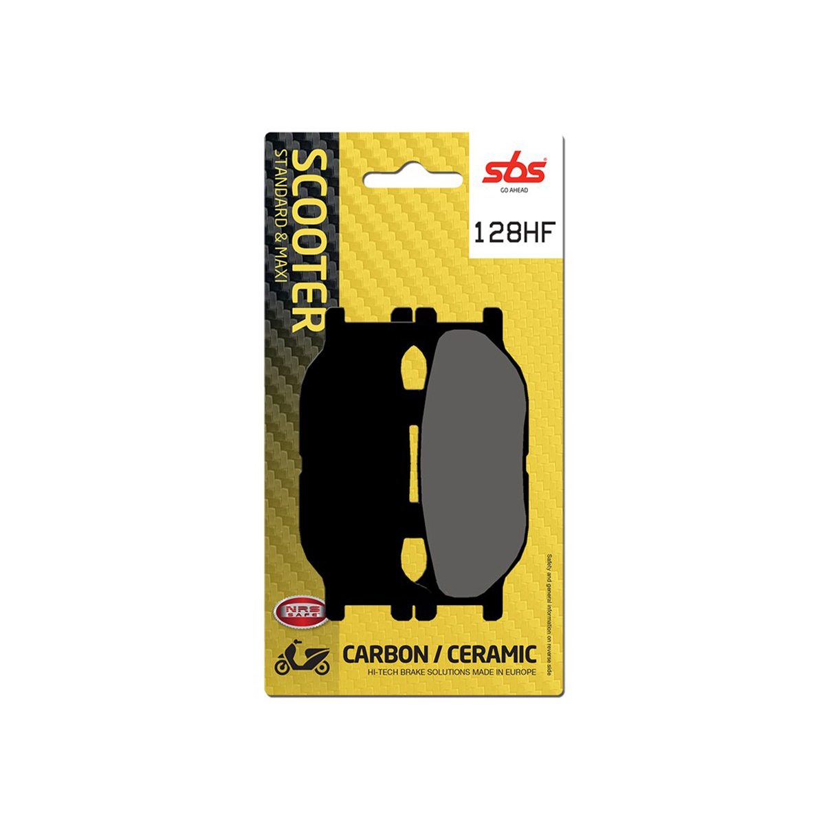 Set pastiglie freno anteriori SBS serie HF scooter per YAMAHA XVS 1100 DRAG STAR 1999-2006