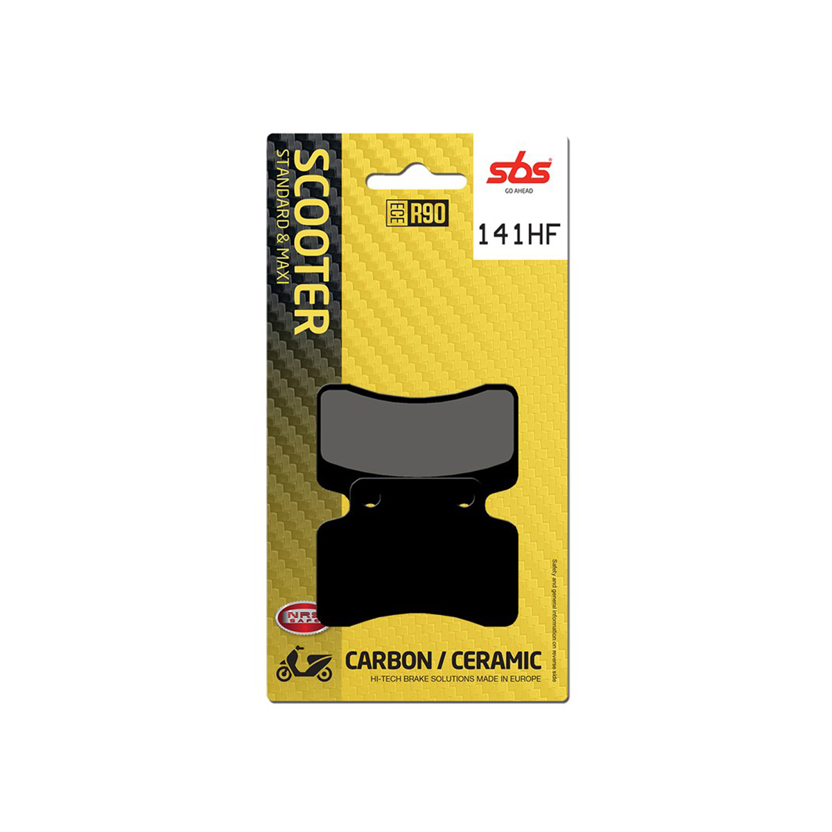 Set pastiglie freno anteriori SBS serie HF scooter per KEEWAY FOCUS 50 2006-