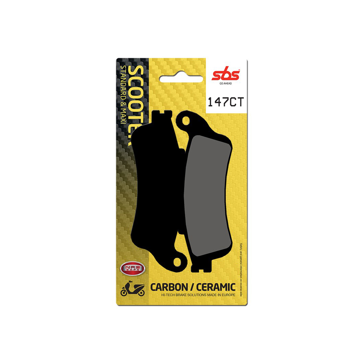 Set pastiglie freno posteriori SBS serie CT per HONDA ST/STX 1300 PAN EUROPEAN 2008-2013