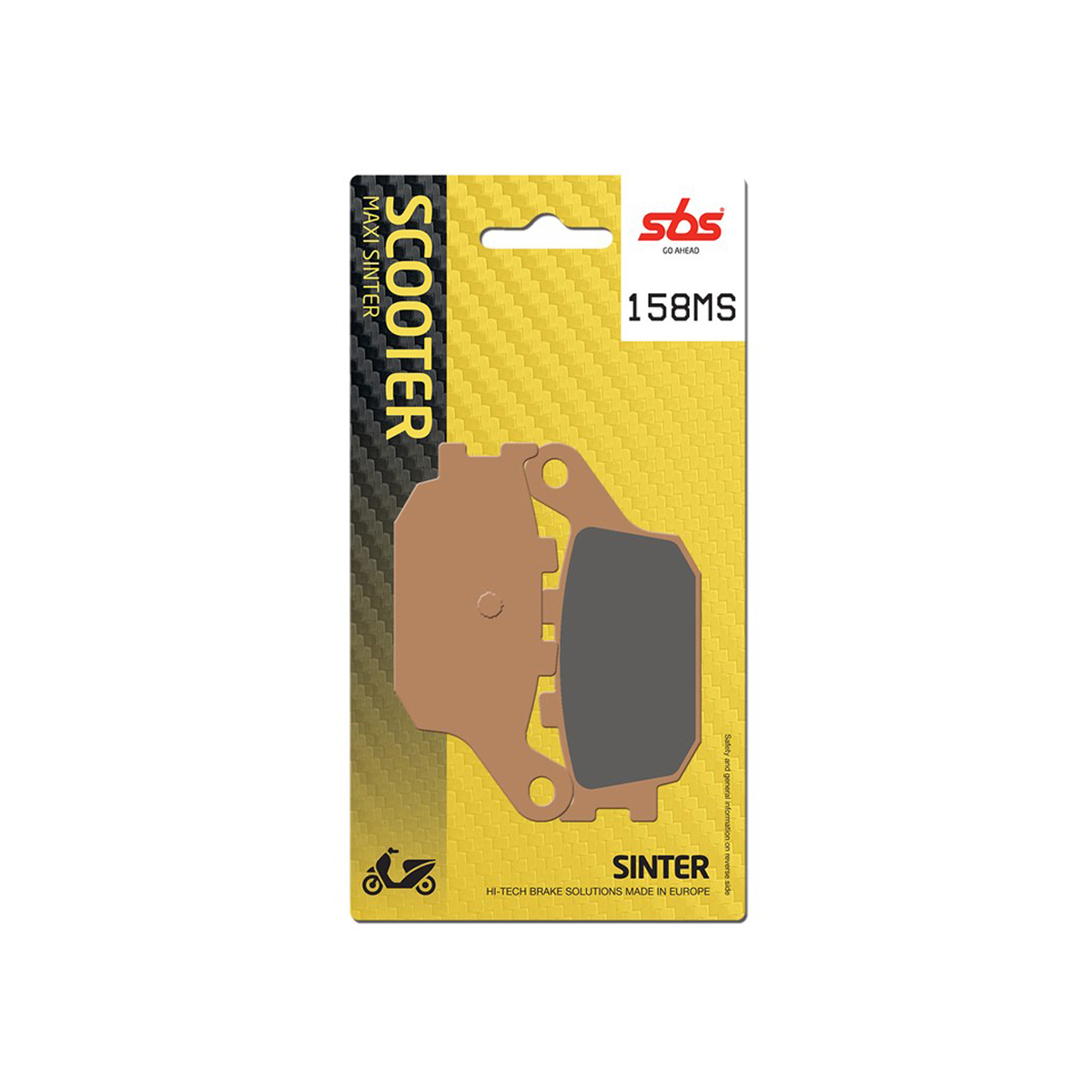 Set pastiglie freno posteriori SBS serie MS per HONDA FORZA 250 2000-2004