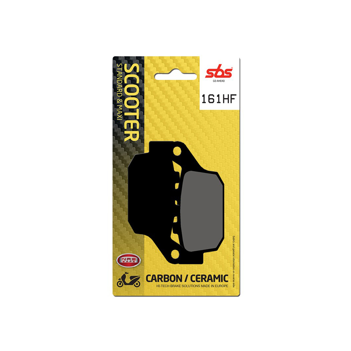 Set pastiglie freno posteriori SBS serie HF per PEUGEOT SV 250 2001-2005