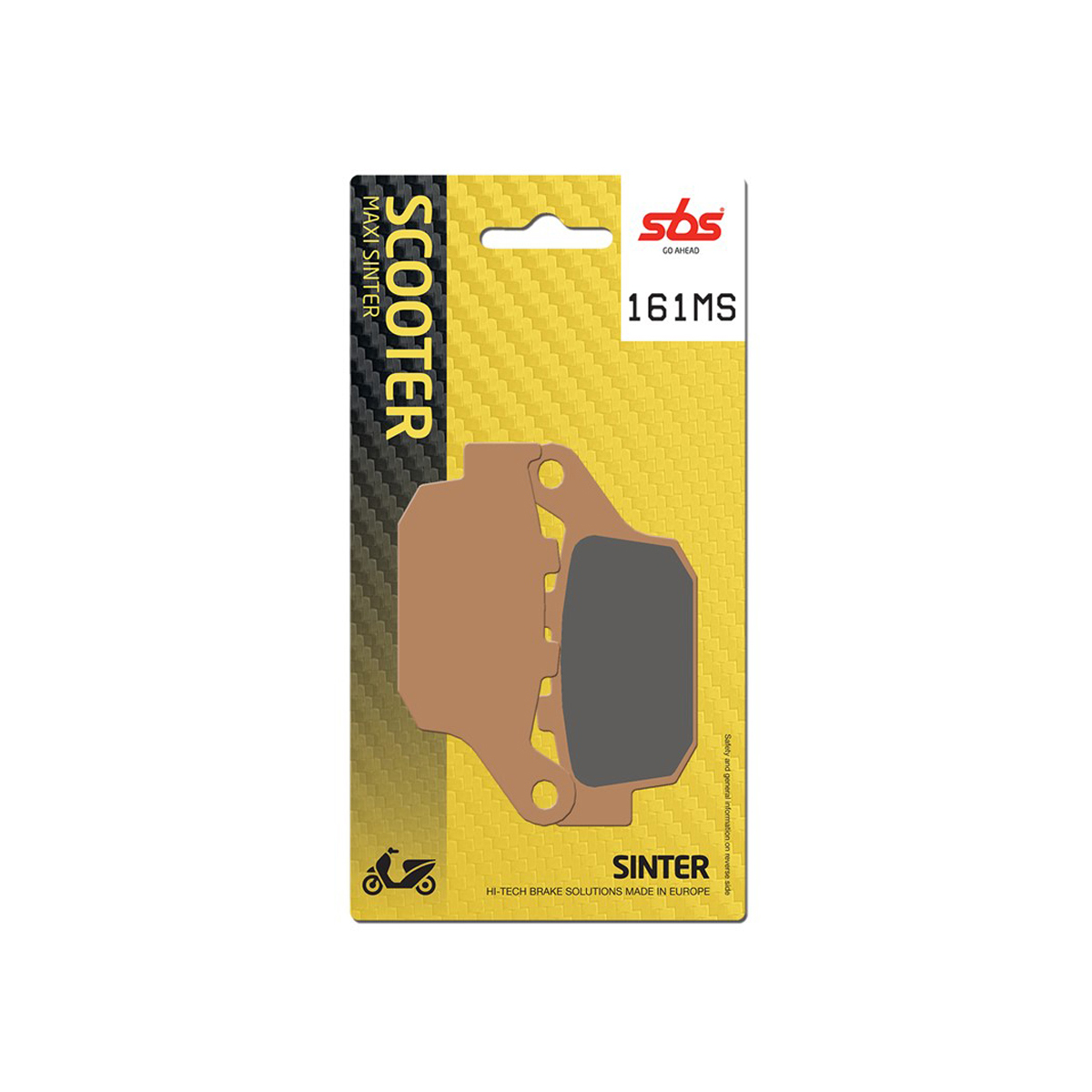 Set pastiglie freno posteriori SBS serie MS per PEUGEOT SV 250 2001-2005
