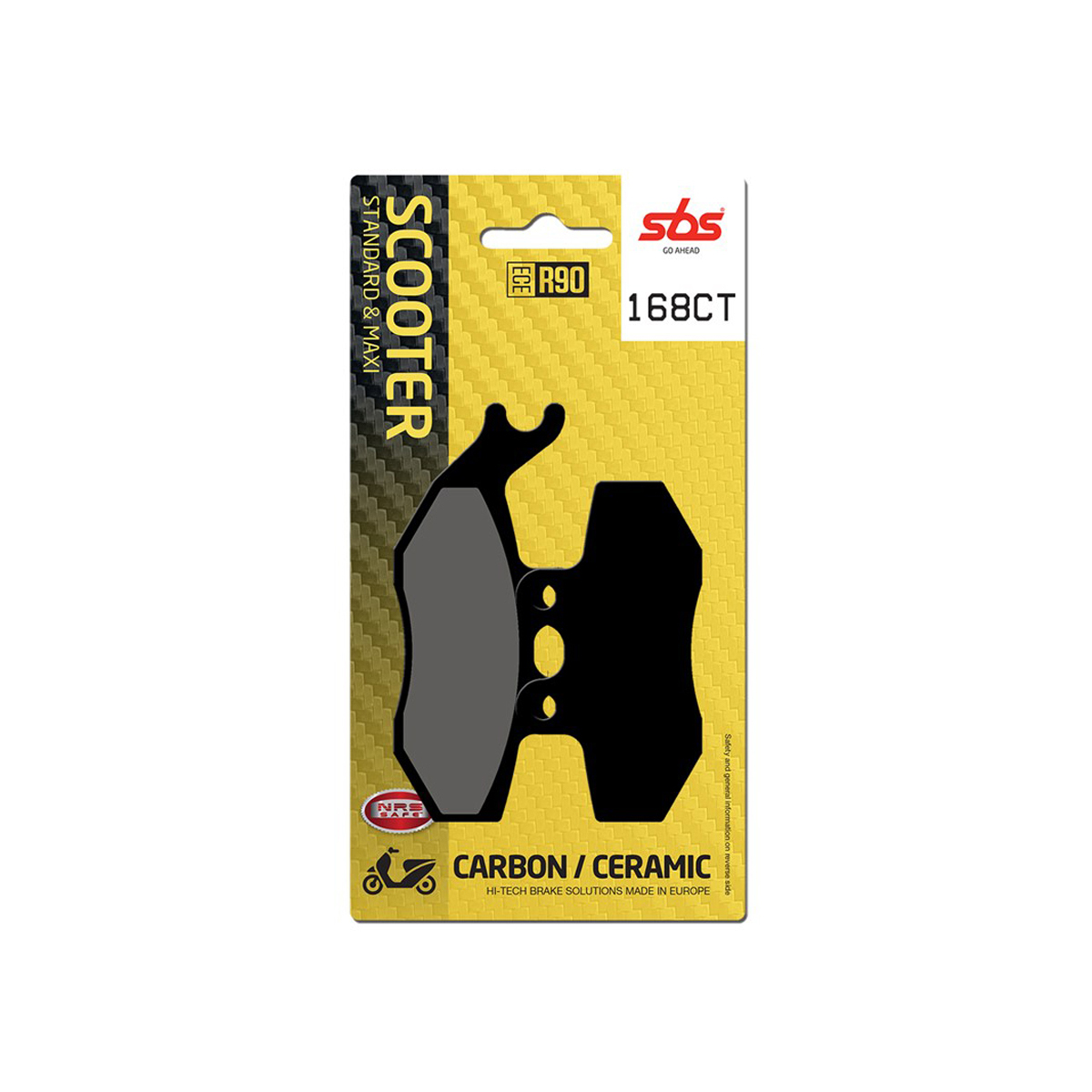 Set pastiglie freno anteriori SBS serie CT per PEUGEOT SATELIS 125 2006-2012