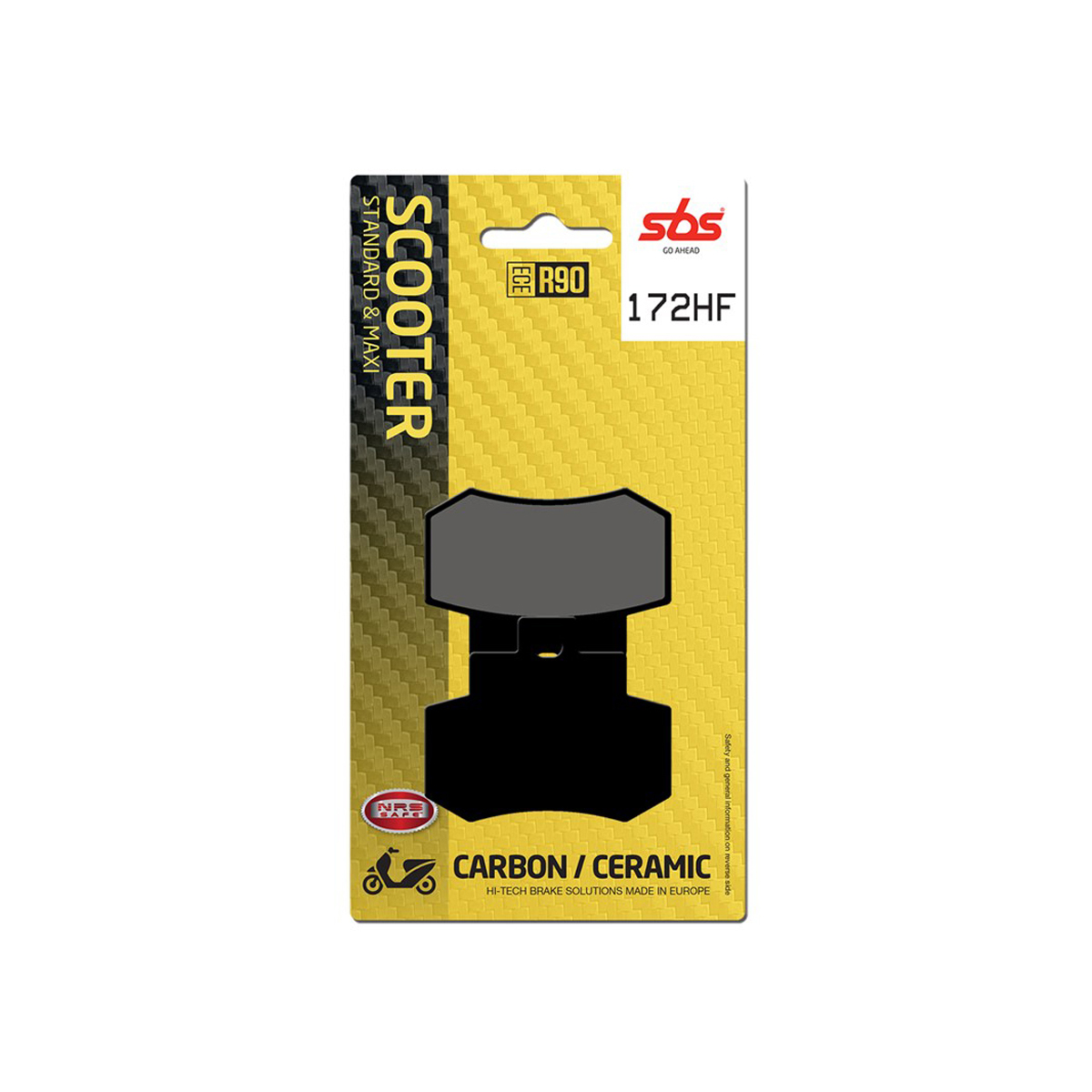 Set pastiglie freno posteriori SBS serie HF per KYMCO GRAND DINK 250 2001-2009