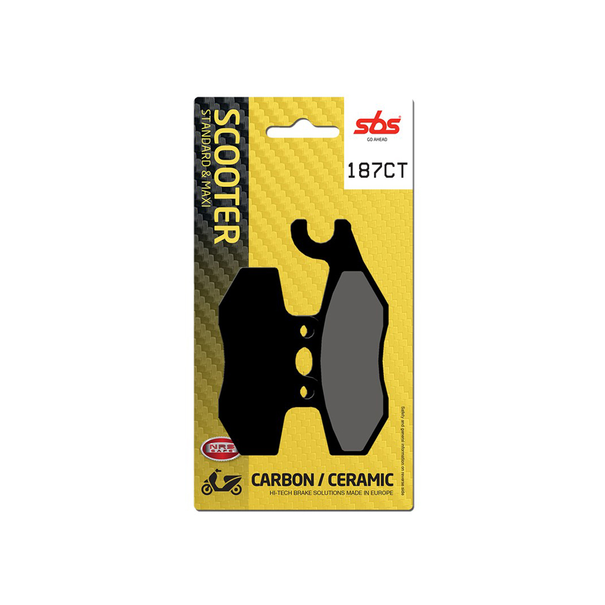 Set pastiglie freno posteriori SBS serie CT per APRILIA SR 125 GT 2022-2023