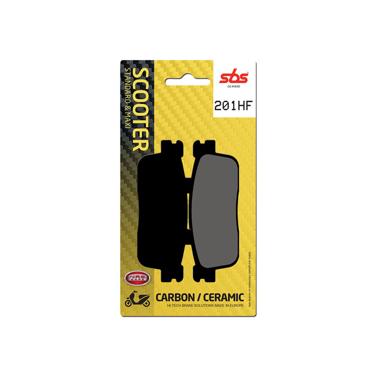 Set pastiglie freno posteriori SBS serie HF per SYM CRUISYM 300 2017-2018