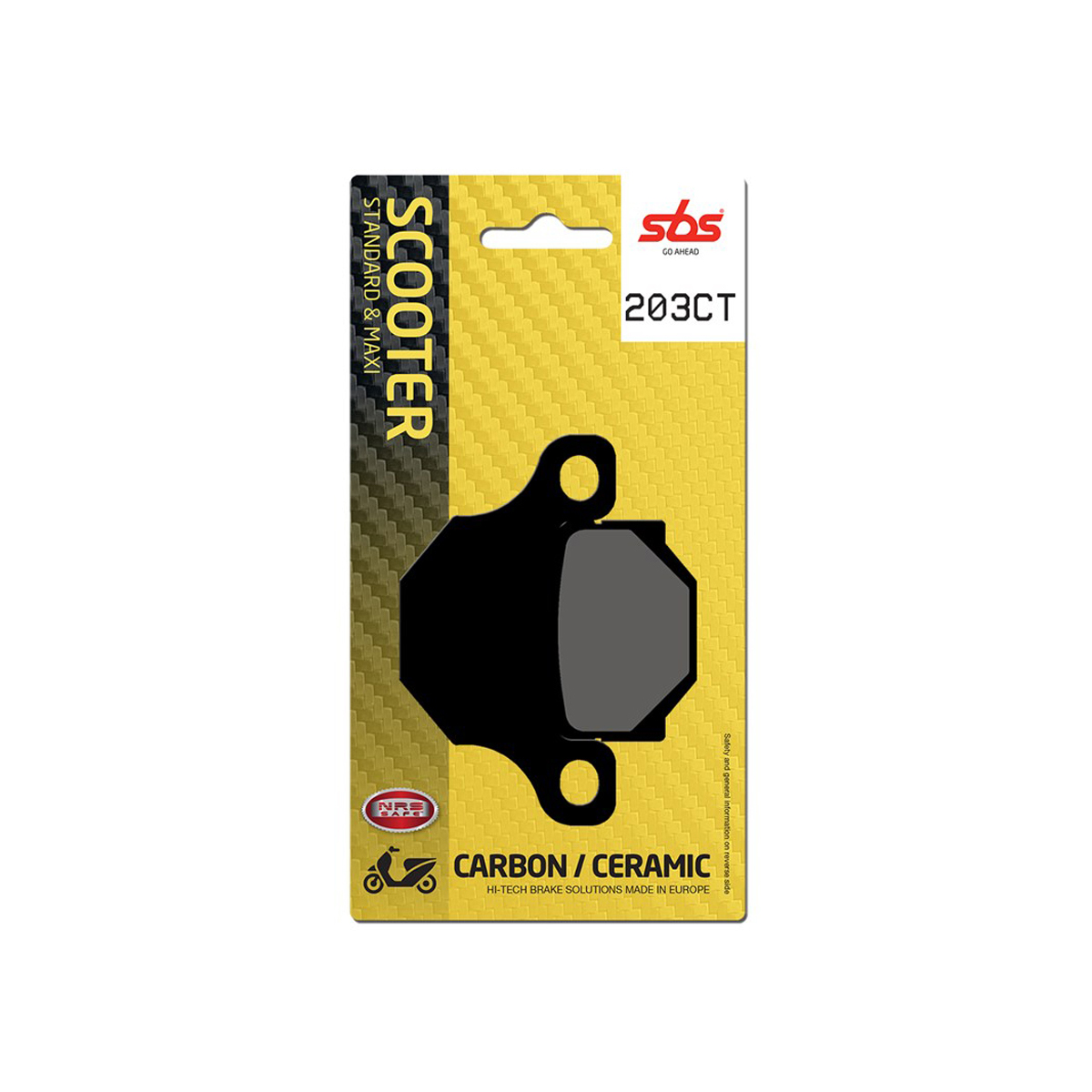Set pastiglie freno posteriori SBS serie CT per DERBI SENDA 125 SM DRD 2016