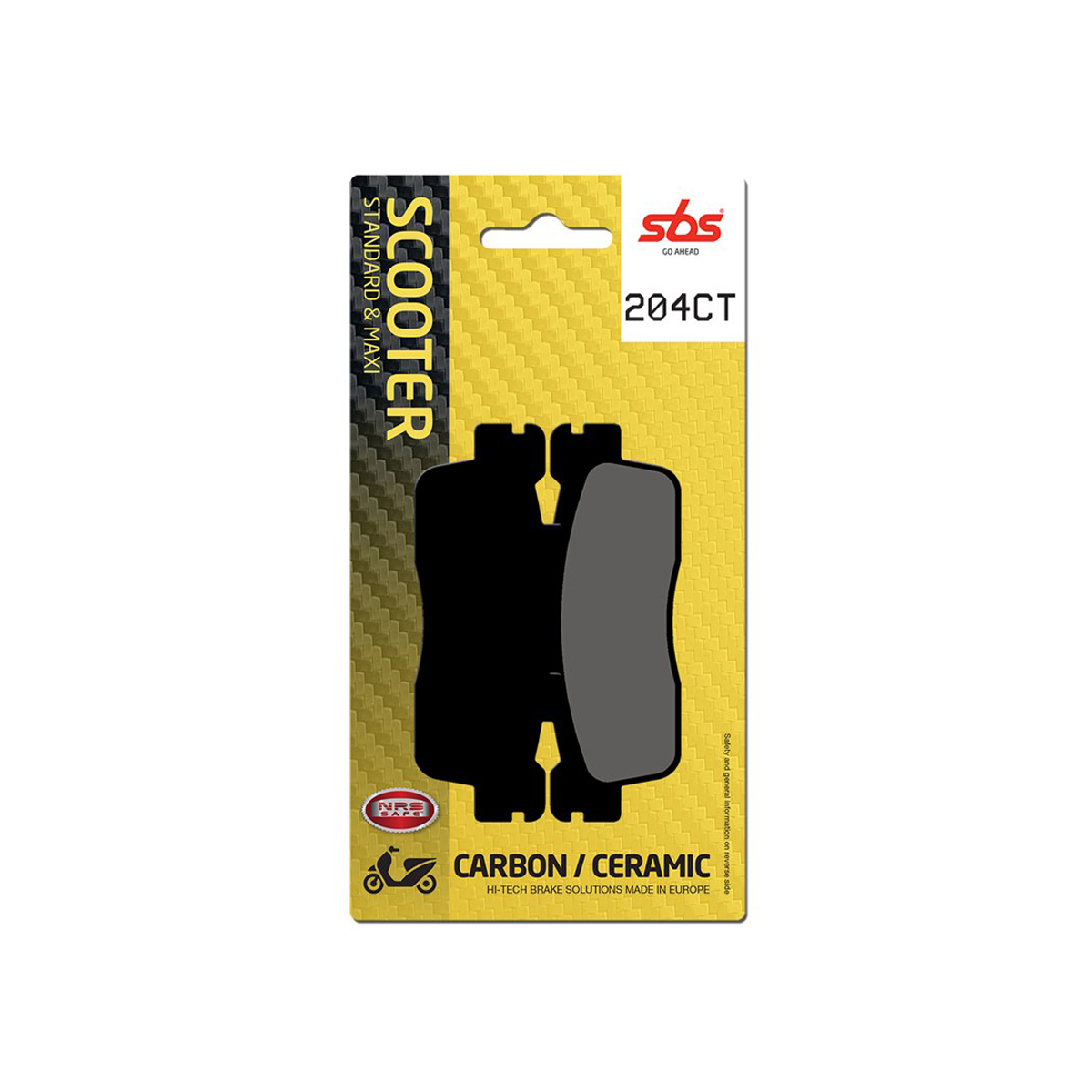 Set pastiglie freno posteriori SBS serie CT per KYMCO DOWNTOWN 125 2009-2019